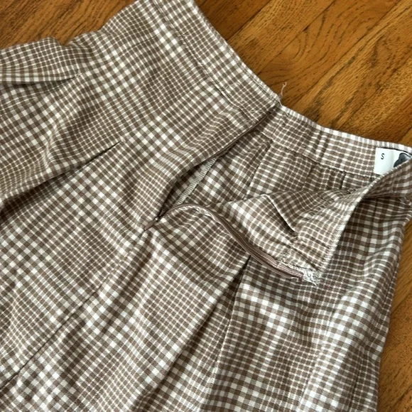 Hollister School Girl Plaid Ultra High-Rise A-Line Mini Skirt Size Small - Picture 2 of 12